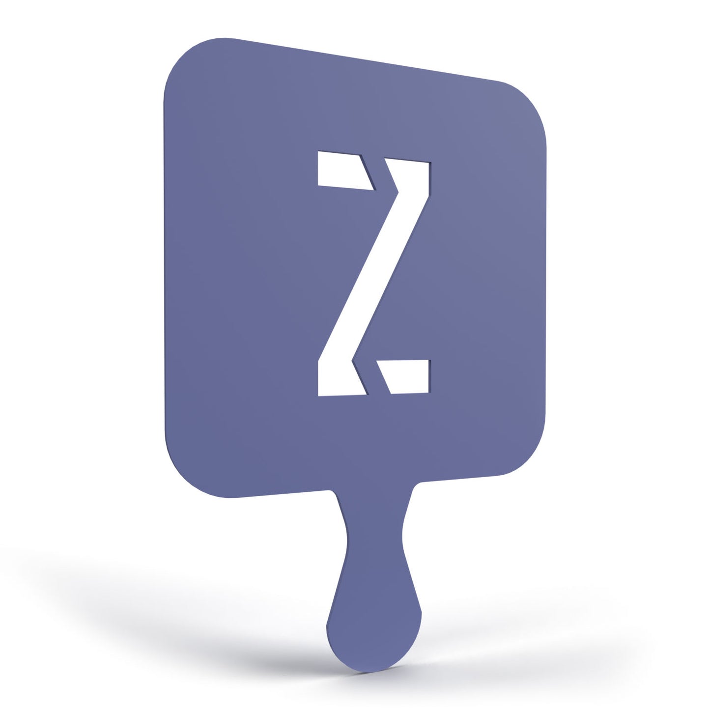 3D Printable Stencil Letter "Z"