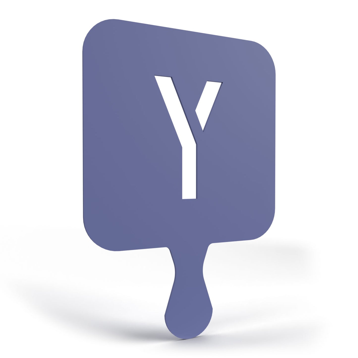 3D Printable Stencil Letter "Y"