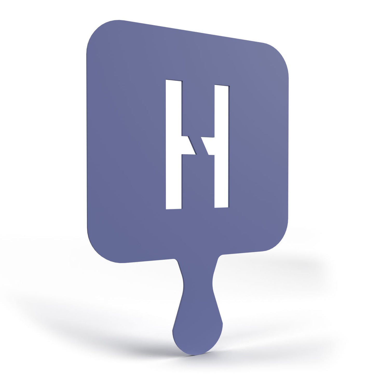 3D Printable Stencil Letter "H"