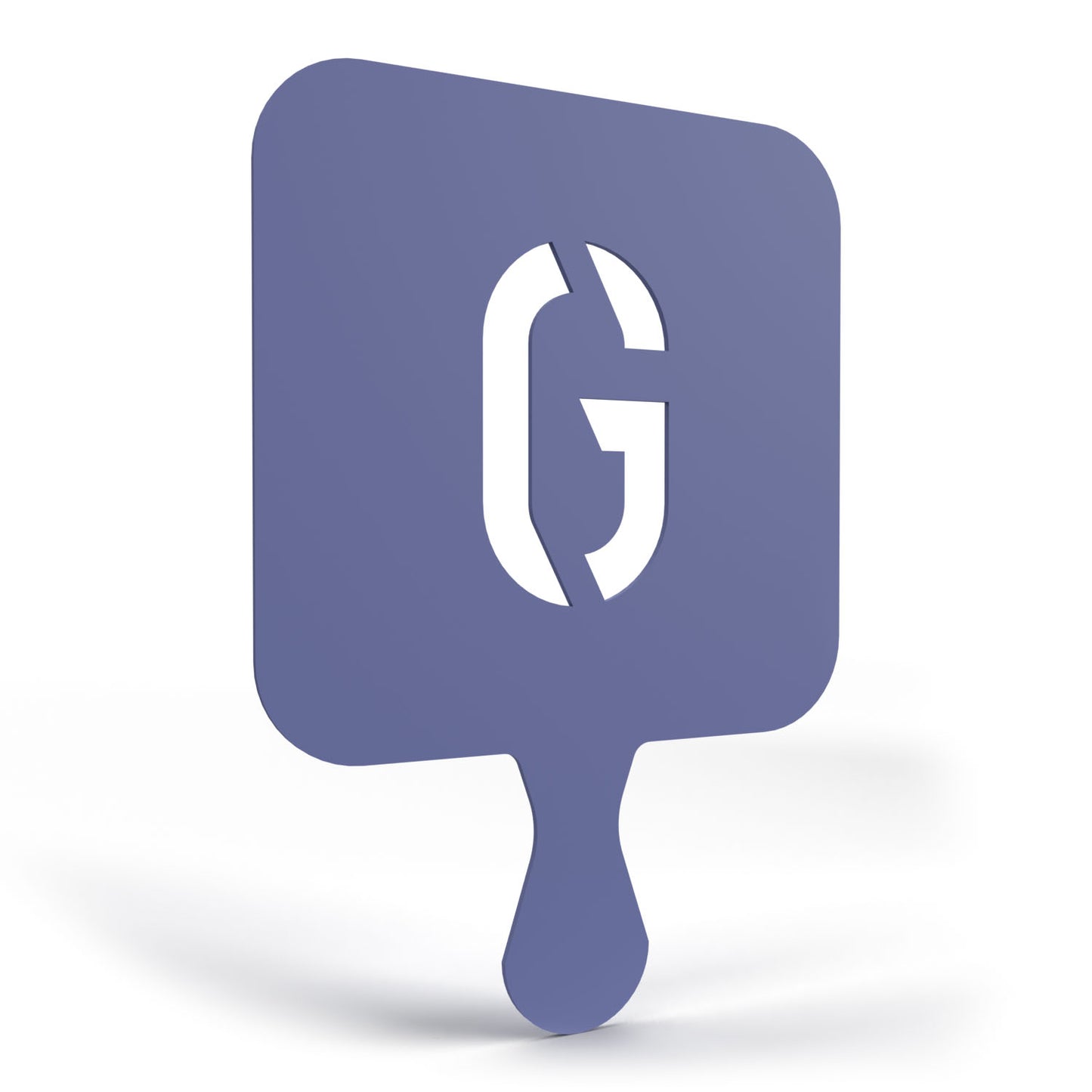 3D Printable Stencil Letter "G"