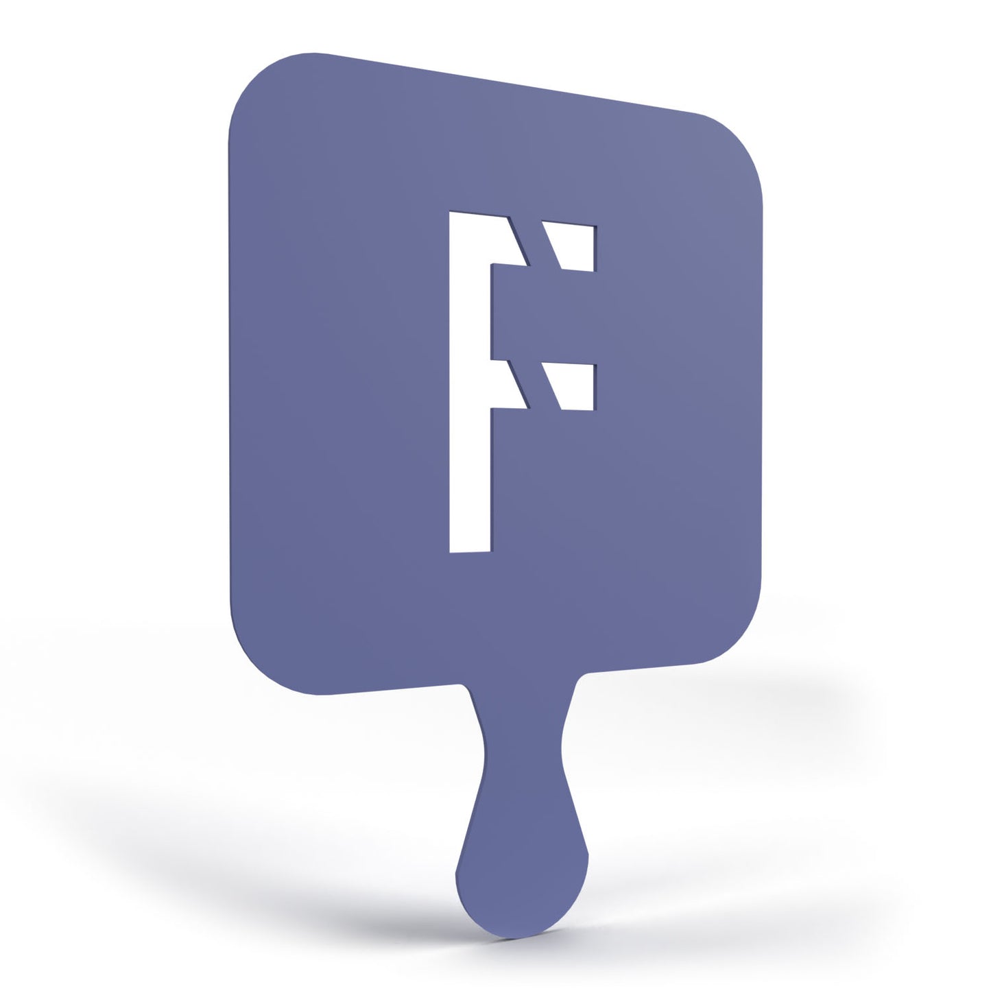 3D Printable Stencil Letter "F"