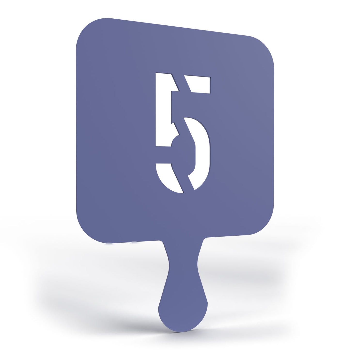 3D Printable Stencil Number Five "5"