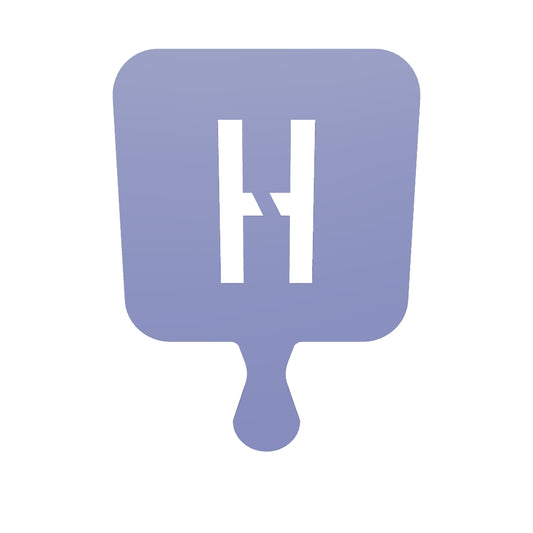 3D Printable Stencil Letter "H"