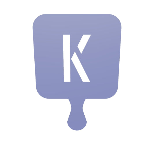 3D Printable Stencil Letter "K"