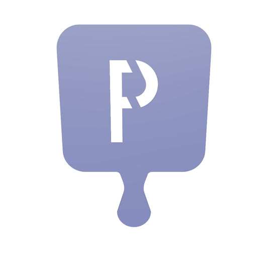 3D Printable Stencil Letter "P"