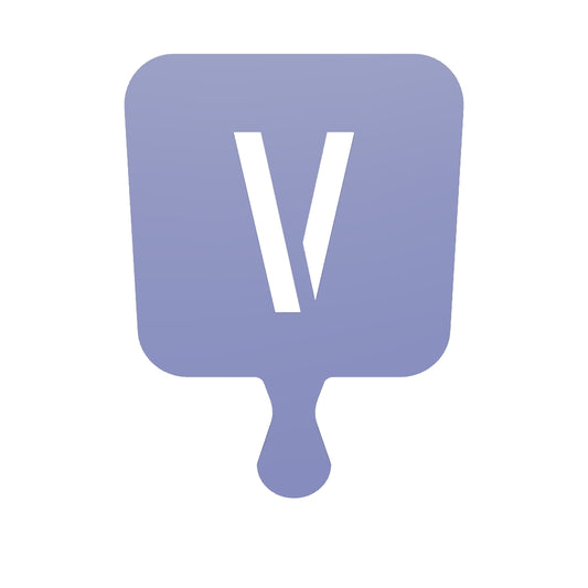 3D Printable Stencil Letter "V"