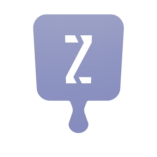 3D Printable Stencil Letter "Z"