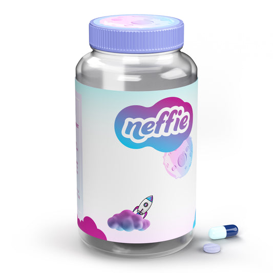 3D Pill Supplement Bottle Template-Mockup