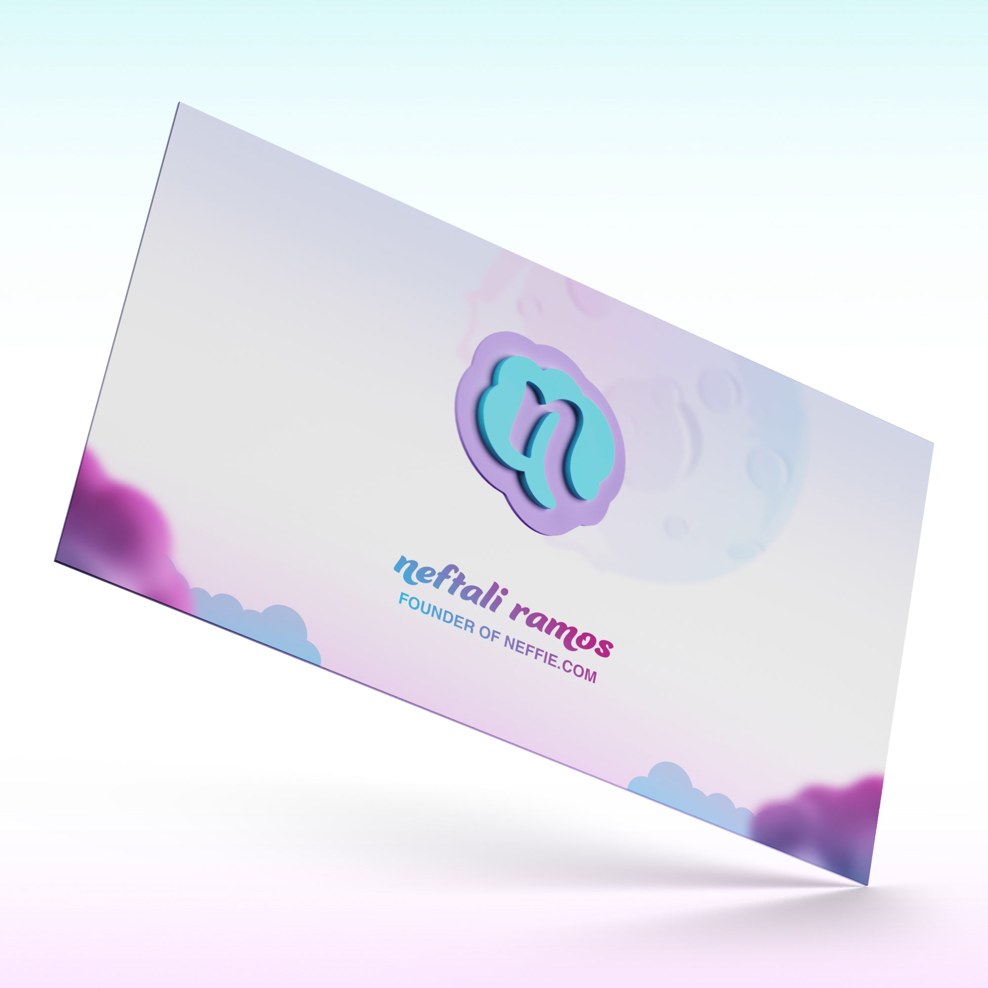 3D Business Card Template-Mockup