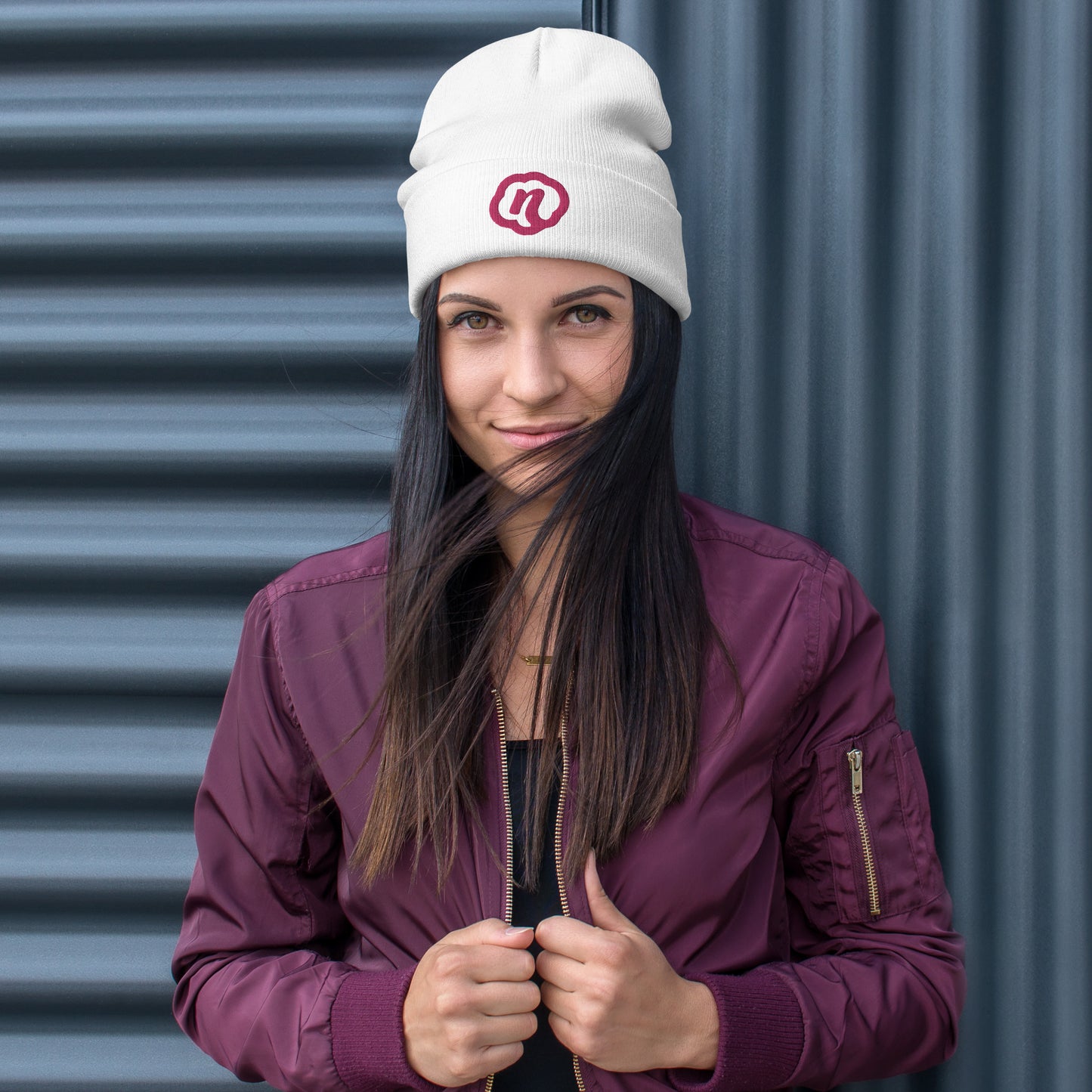 Neffie Beanie With Embroidered Logo