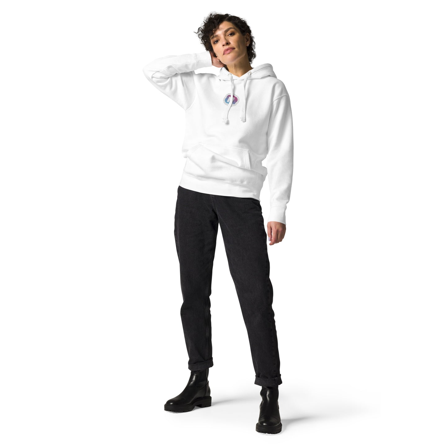 Neffie Unisex Hoodie With Embroidered Logo